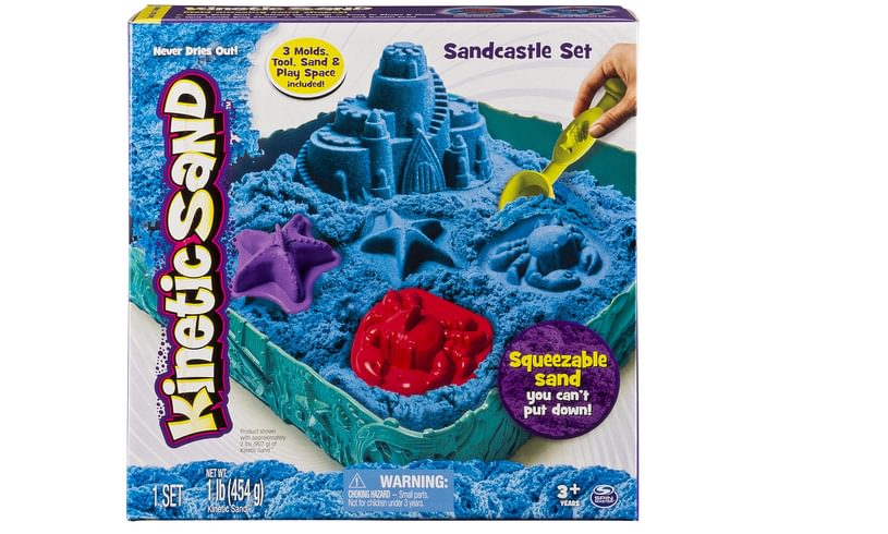 Kinetic Sand Castle Set Blue Box