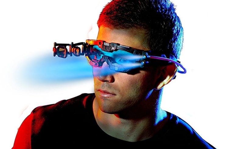 wearing the Night Mission Goggles