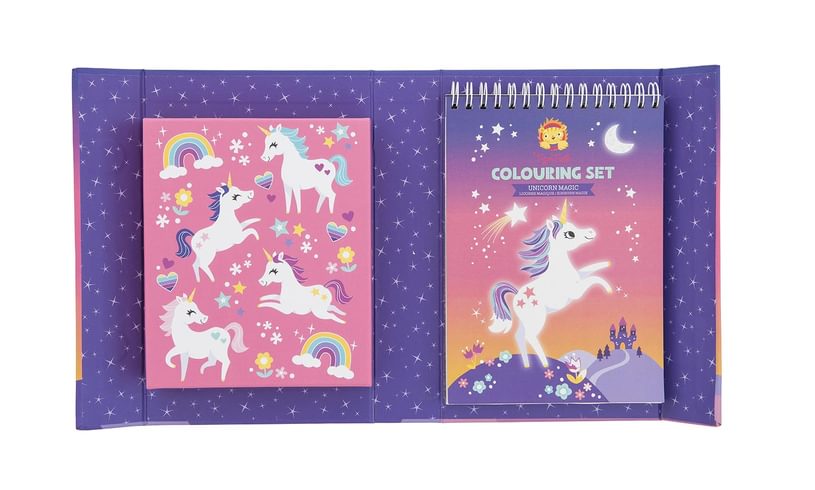 Unicorn Colouring Set Contents