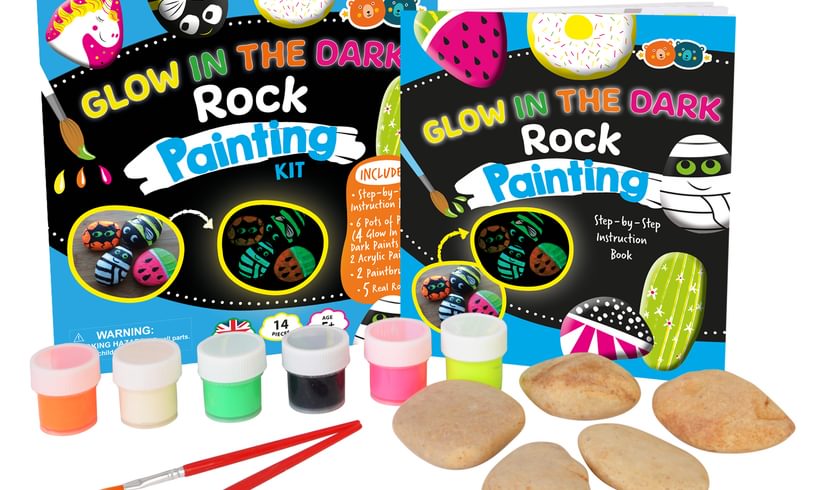 Glow in the dark rock painting kit