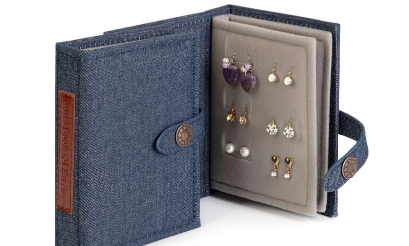 Little Book of Earrings Denim