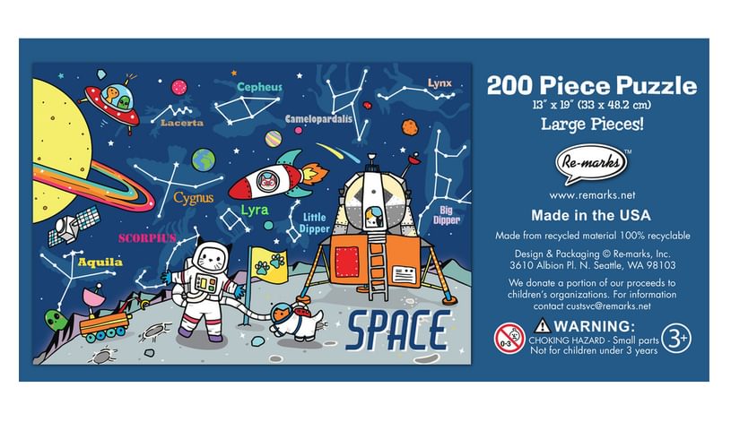 Space pets puzzle 200 pieces
