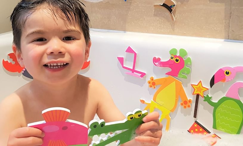 Weird and wonderful bath time stickers