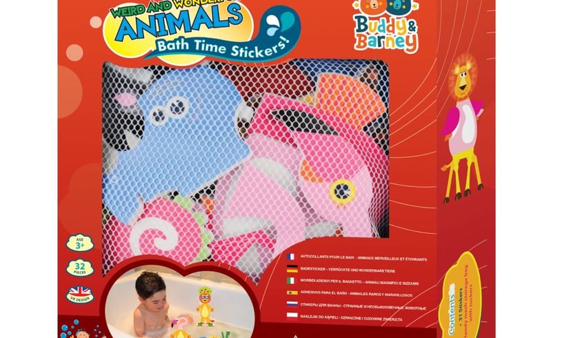 Weird and wonderful bath stickers