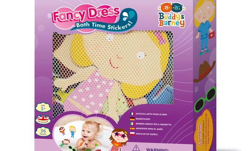 Fancy Dress Bath Time Foam Stickers