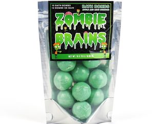 Zombie brains bath bombs for kids