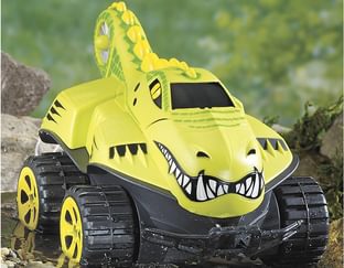 Amphibious remote control crocodile car
