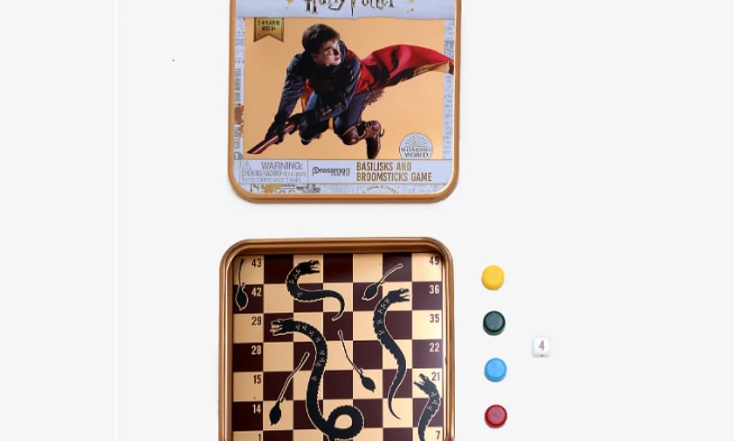 Harry Potter broomsticks snakes and ladders game contents