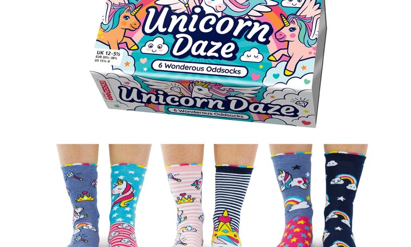 Unicorn Daze United Odd Socks