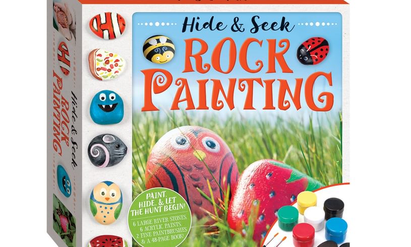 Hide & Seek Rock Painting