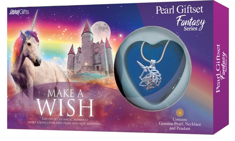 Unicorn Pearl Gift Set Real Pearl in Clam