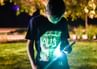 Black Interactive Glow T-Shirt in dark Age 9 - 11