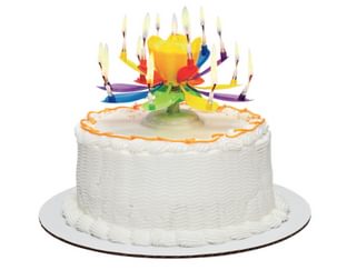 Magic candle birthday cake topper