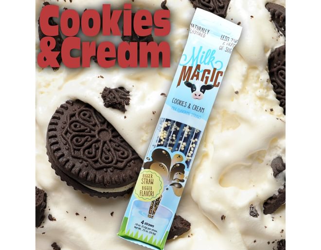 Magic Milk Straws - Cookies & Cream