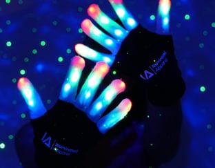 LED light up gloves