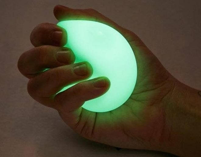 Glow in The Dark  (Groovy Glowing Glob) Squishy, Squeezy, Stretchy Stress Balls Gift Set