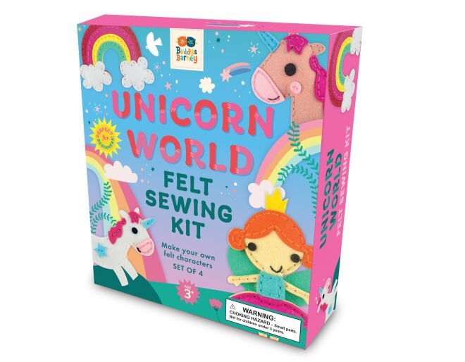 Buddy & Barney Unicorn World Felt Sewing Kit