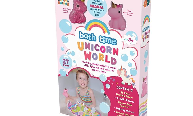 Buddy and Barney Bath Time Unicorn World packaging