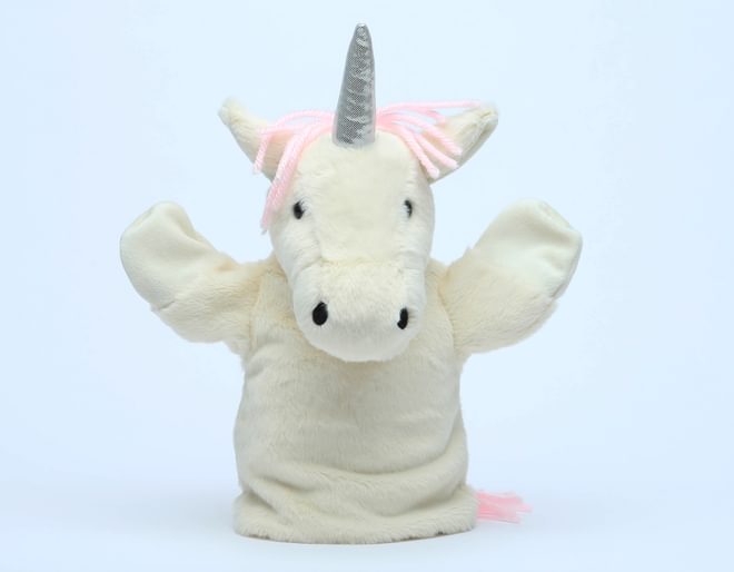 Unicorn hand puppet hot sale