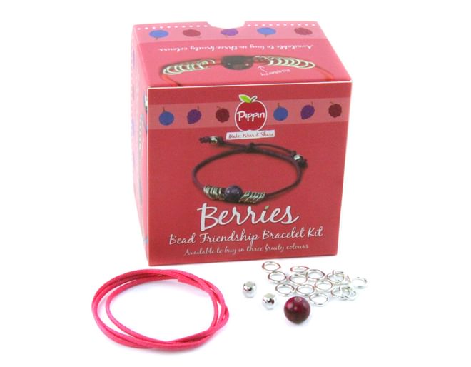 Pipkits Raspberry Bead Friendship Bracelet Kit