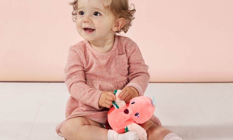 Lilliputiens Anais Cuddly Flamingo