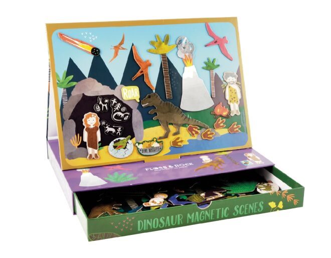 Floss and Rock Dinosaur Magnetic Scenes