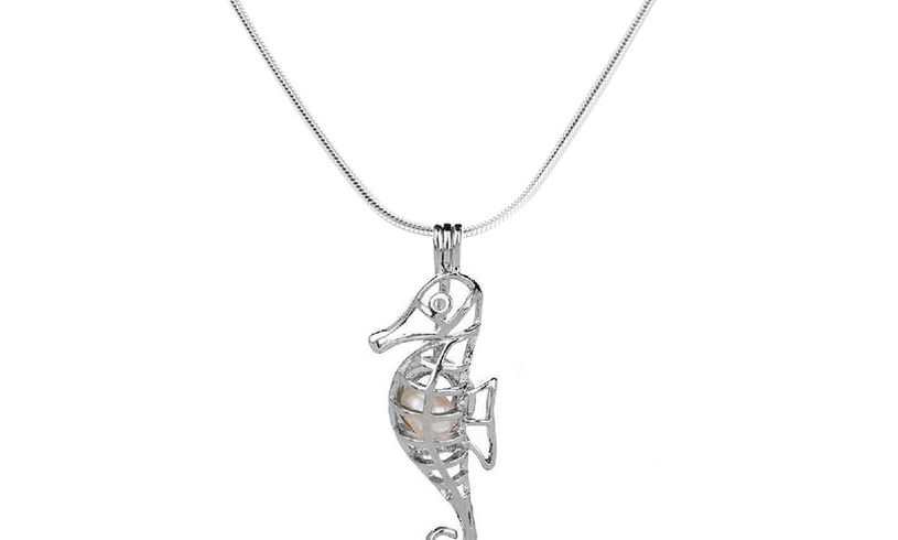 Global Journey Seahorse Make A Wish Pearl Necklace