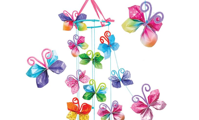 Origami Butterflies Mobile