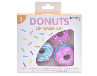 Donuts lip balm set of three box
