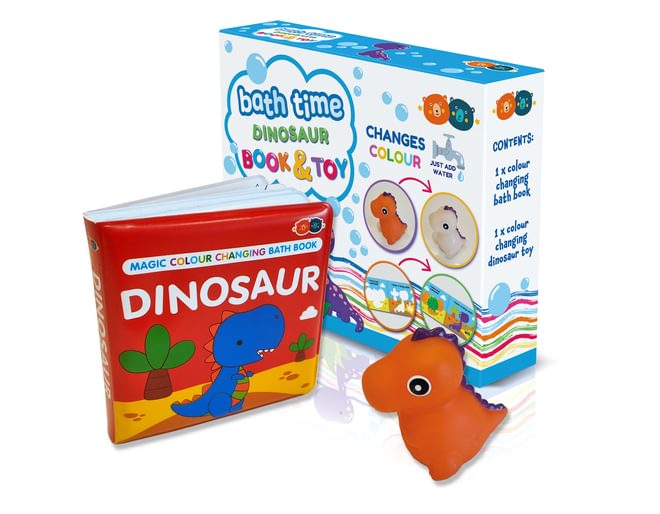 Bath Time Dinosaur Book & Toy