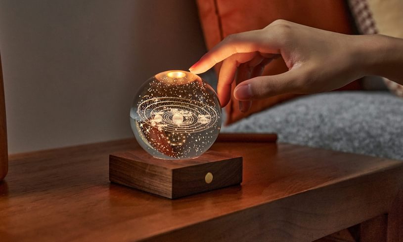 Solar System paperweight Light