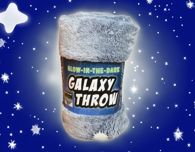 Galaxy Throw Glows in the Dark