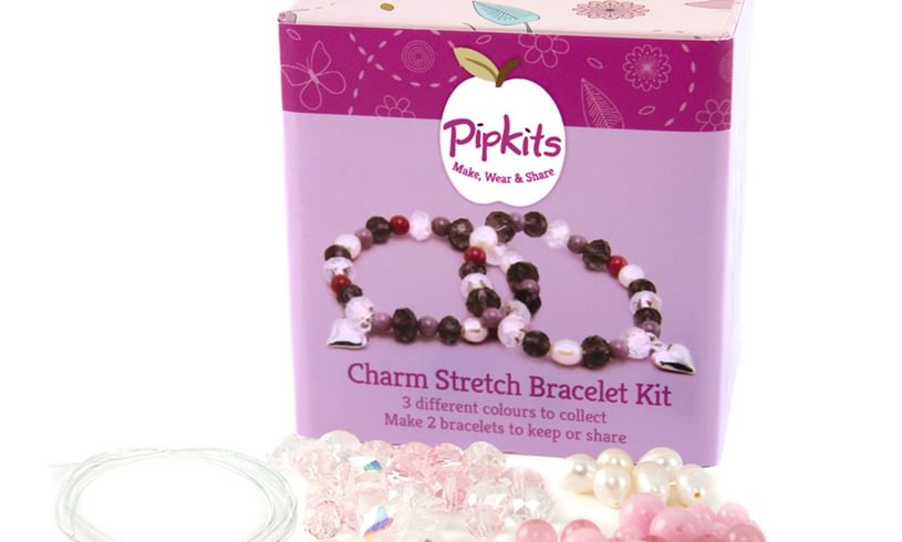 Pipkits Pink Charm Stretch Bracelet Kit