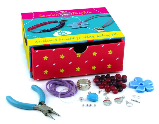 Necklace & Bracelet Making Kit Sky Blue