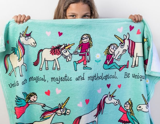 Children's cosy blanket top