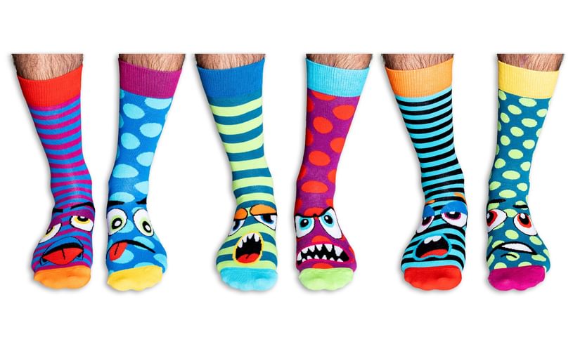 The Grump Heads Odd Socks