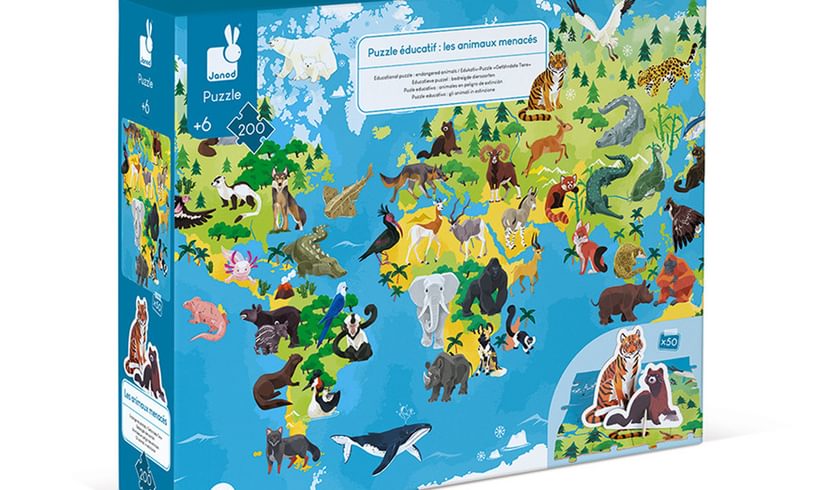 Janod Endangered Animal Puzzle Lifestyle