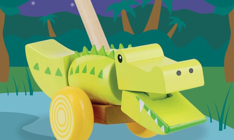 Push Along Crocodile