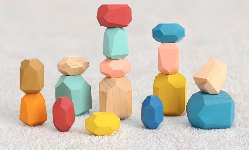 Wooden Stacking Stones