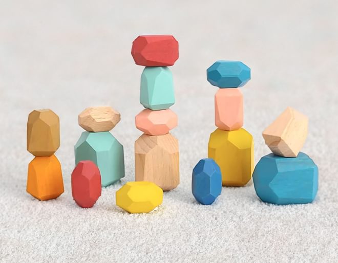 Wooden Stacking Stones