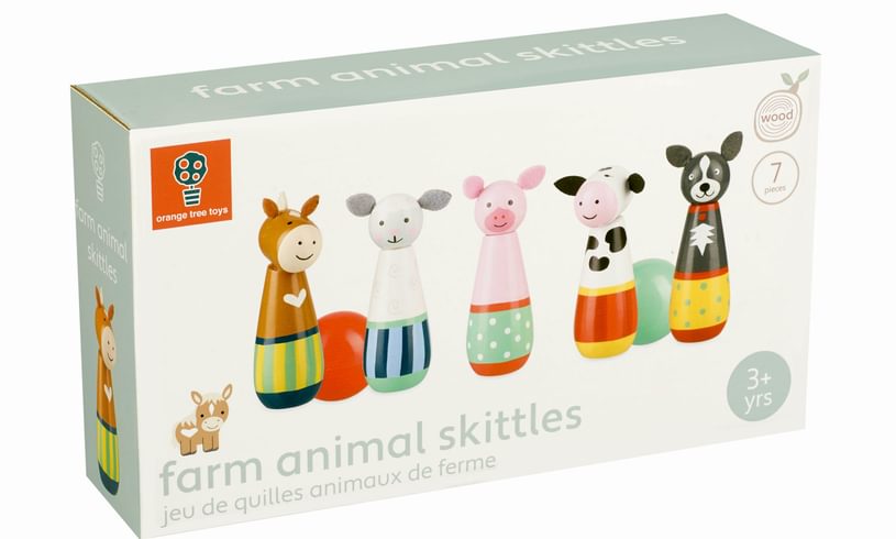 Wooden Farm Skittles