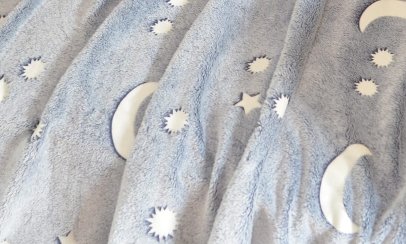 Glow in the dark space blanket